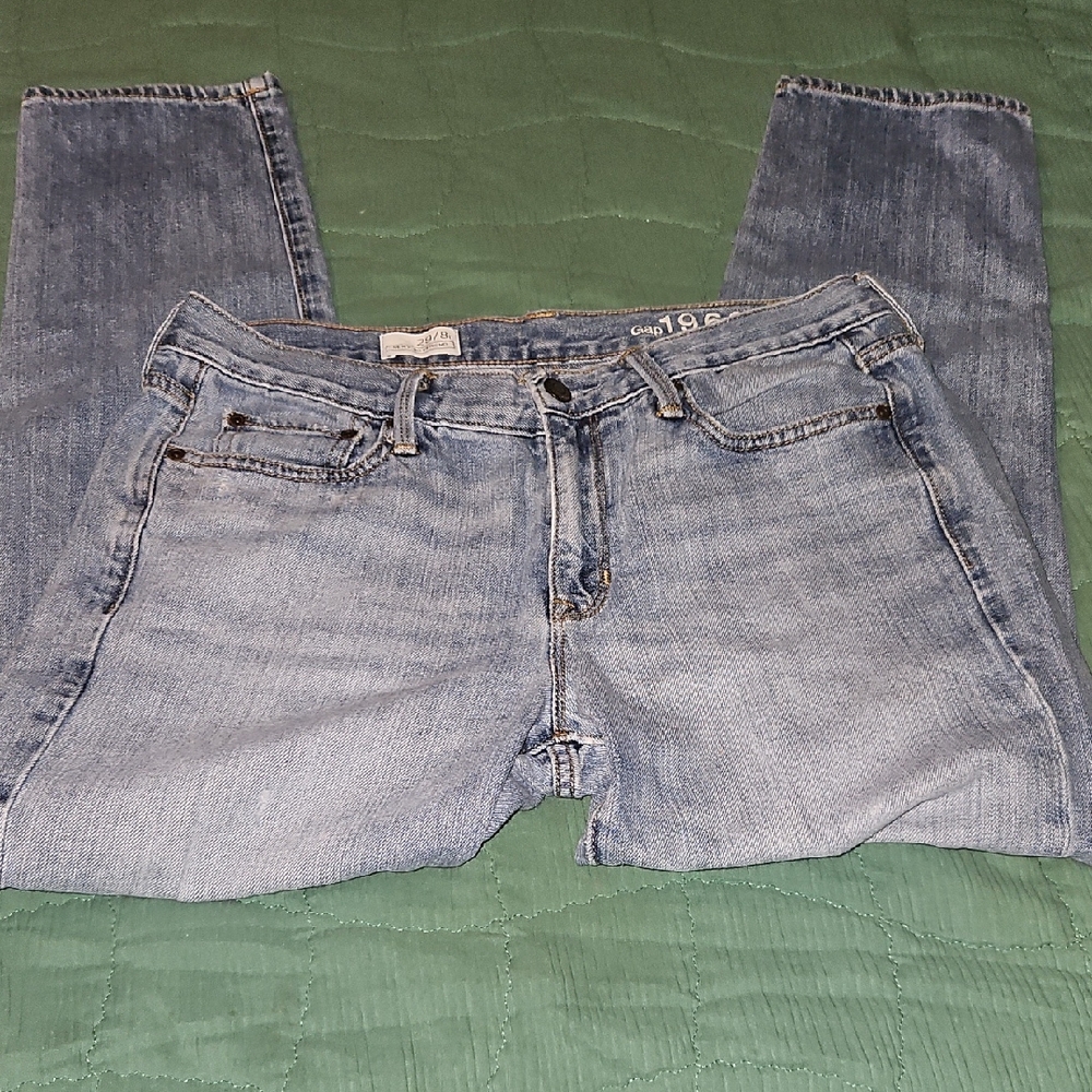 GAP Women's Straight Leg Jeans - Light Blue